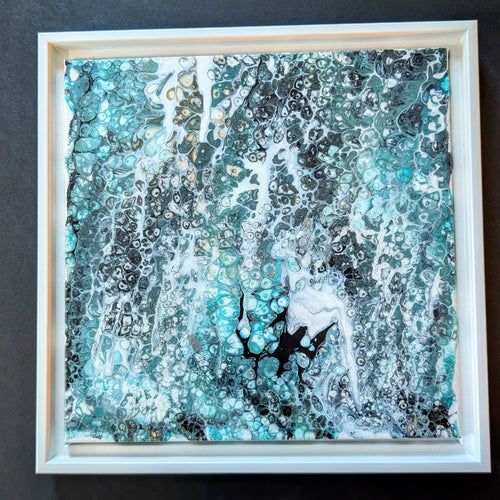 Abstract Acrylic on Canvas with Resin Finish